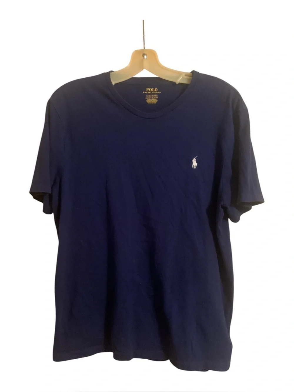 Polo by Ralph Lauren Navy Short Sleeve Crew Neck Tee with White Pony